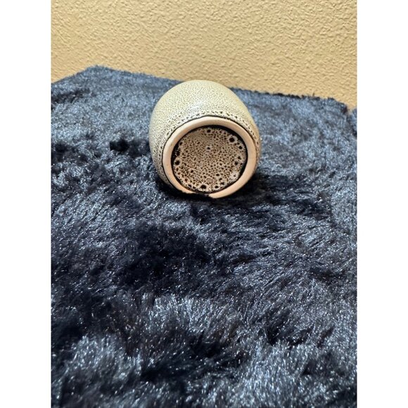 Vintage Speckled Ceramic Bud Vase 3 1/4" Size - Picture 4 of 6